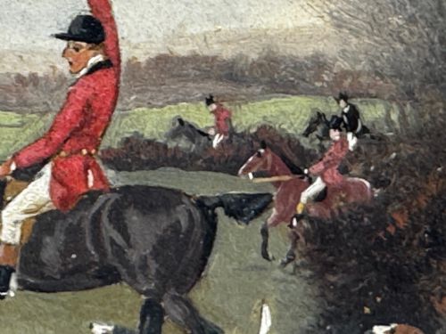19TH CENTURY PAINTING VIEW HALLOO THE BERKELEY HUNT C1880 - ADDITIONAL PHOTO 28