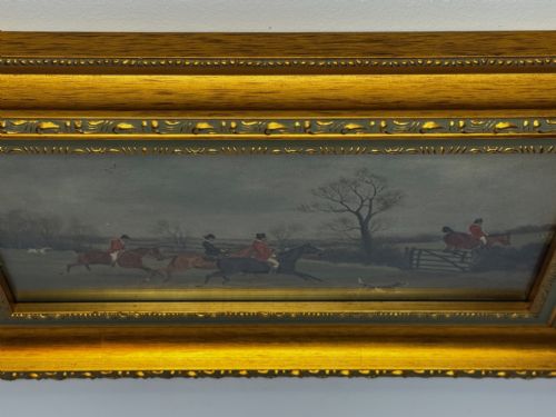 19TH CENTURY SPORTING PAINTING C1880 FULL CRY THE BERKELEY HUNT - ADDITIONAL PHOTO 5