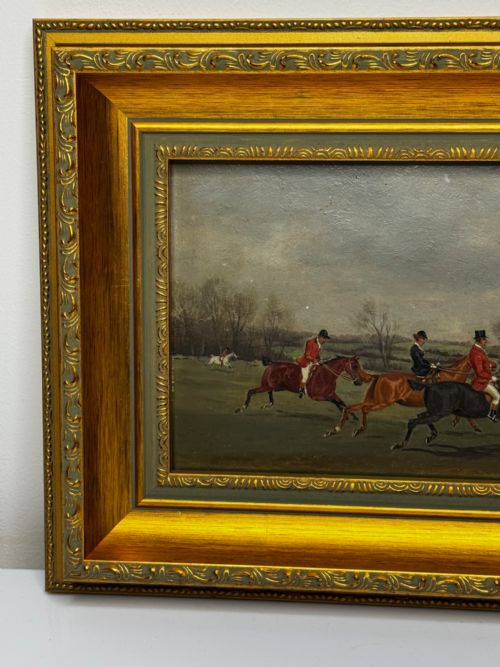19TH CENTURY SPORTING PAINTING C1880 FULL CRY THE BERKELEY HUNT - ADDITIONAL PHOTO 6