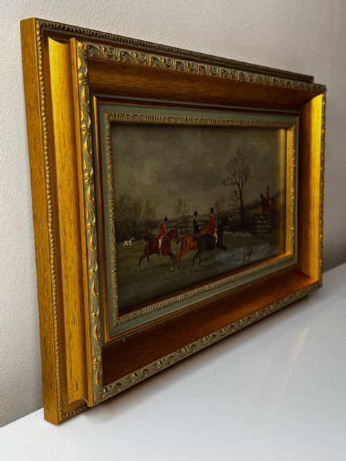 19TH CENTURY SPORTING PAINTING C1880 FULL CRY THE BERKELEY HUNT - ADDITIONAL PHOTO 7