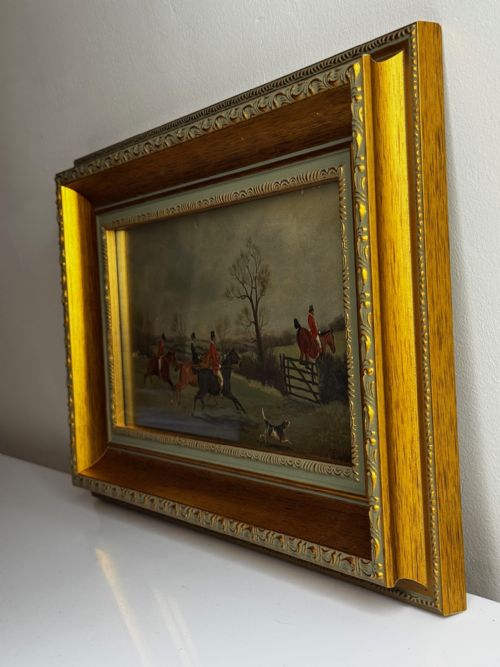 19TH CENTURY SPORTING PAINTING C1880 FULL CRY THE BERKELEY HUNT - ADDITIONAL PHOTO 8