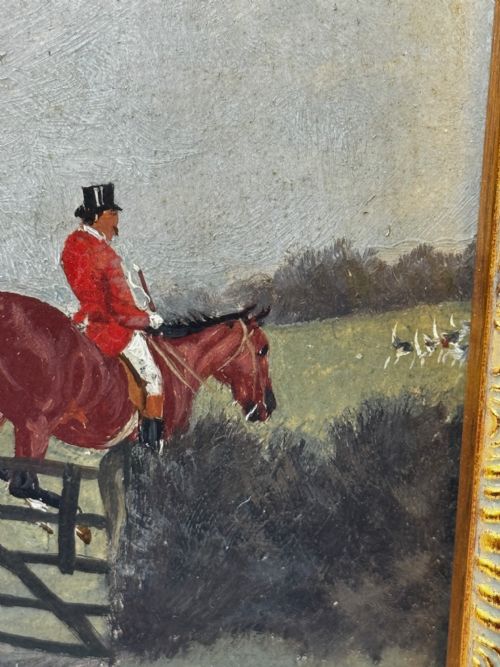 19TH CENTURY SPORTING PAINTING C1880 FULL CRY THE BERKELEY HUNT - ADDITIONAL PHOTO 17