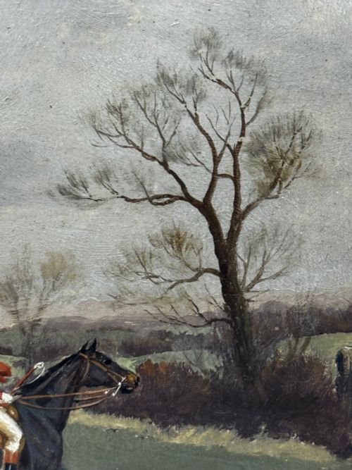 19TH CENTURY SPORTING PAINTING C1880 FULL CRY THE BERKELEY HUNT - ADDITIONAL PHOTO 23