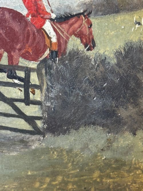 19TH CENTURY SPORTING PAINTING C1880 FULL CRY THE BERKELEY HUNT - ADDITIONAL PHOTO 26