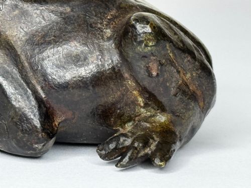 ANTIQUE FRENCH ANIMALIER BRONZE FROG SCULPTURE C1850PARISIAN WORKSHOP - ADDITIONAL PHOTO 10