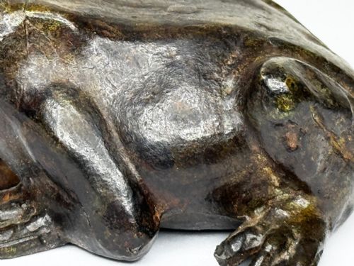 ANTIQUE FRENCH ANIMALIER BRONZE FROG SCULPTURE C1850PARISIAN WORKSHOP - ADDITIONAL PHOTO 11