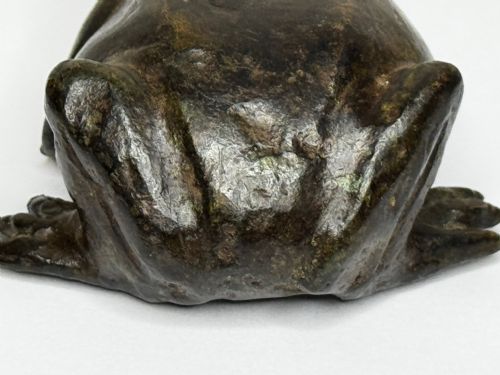ANTIQUE FRENCH ANIMALIER BRONZE FROG SCULPTURE C1850PARISIAN WORKSHOP - ADDITIONAL PHOTO 12