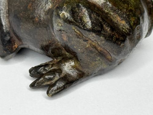 ANTIQUE FRENCH ANIMALIER BRONZE FROG SCULPTURE C1850PARISIAN WORKSHOP - ADDITIONAL PHOTO 13