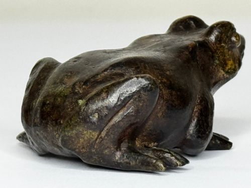 ANTIQUE FRENCH ANIMALIER BRONZE FROG SCULPTURE C1850PARISIAN WORKSHOP - ADDITIONAL PHOTO 15