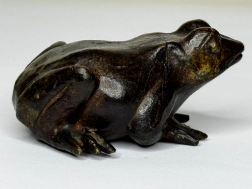 ANTIQUE FRENCH ANIMALIER BRONZE FROG SCULPTURE C1850PARISIAN WORKSHOP - ADDITIONAL PHOTO 18