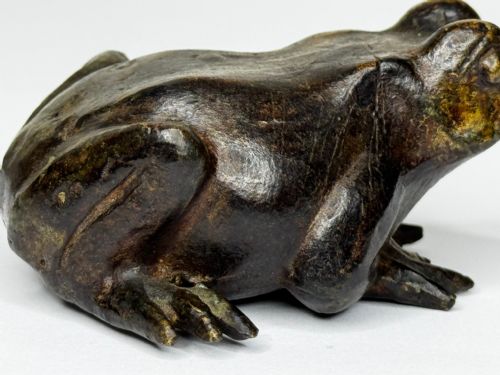 ANTIQUE FRENCH ANIMALIER BRONZE FROG SCULPTURE C1850PARISIAN WORKSHOP - ADDITIONAL PHOTO 19