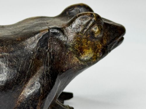 ANTIQUE FRENCH ANIMALIER BRONZE FROG SCULPTURE C1850PARISIAN WORKSHOP - ADDITIONAL PHOTO 20