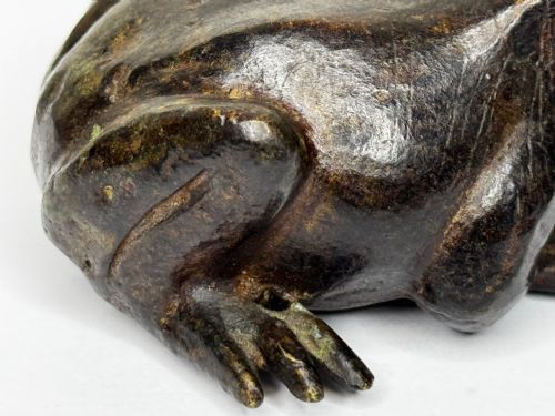 ANTIQUE FRENCH ANIMALIER BRONZE FROG SCULPTURE C1850PARISIAN WORKSHOP - ADDITIONAL PHOTO 21