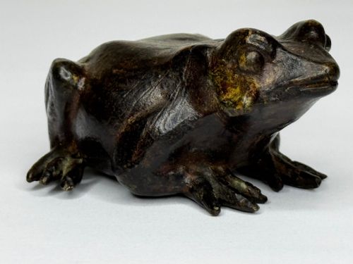 ANTIQUE FRENCH ANIMALIER BRONZE FROG SCULPTURE C1850PARISIAN WORKSHOP - ADDITIONAL PHOTO 22