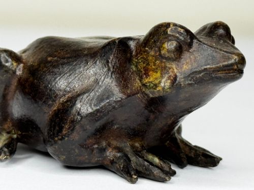 ANTIQUE FRENCH ANIMALIER BRONZE FROG SCULPTURE C1850PARISIAN WORKSHOP - ADDITIONAL PHOTO 24