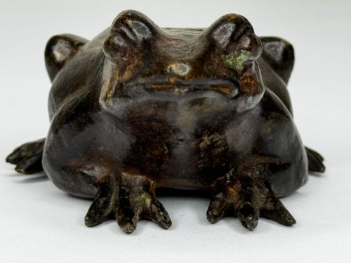 ANTIQUE FRENCH ANIMALIER BRONZE FROG SCULPTURE C1850PARISIAN WORKSHOP - ADDITIONAL PHOTO 26