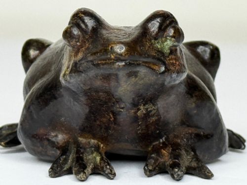 ANTIQUE FRENCH ANIMALIER BRONZE FROG SCULPTURE C1850PARISIAN WORKSHOP - ADDITIONAL PHOTO 27