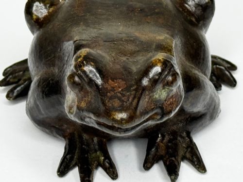 ANTIQUE FRENCH ANIMALIER BRONZE FROG SCULPTURE C1850PARISIAN WORKSHOP - ADDITIONAL PHOTO 29