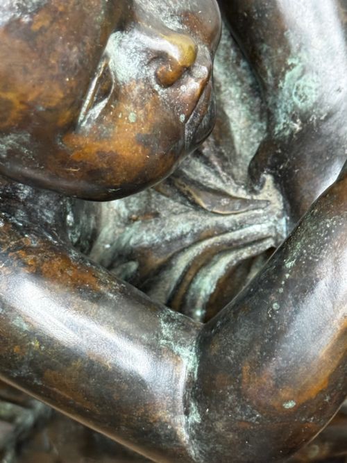 CLASSICAL GRAND TOUR FRENCH BRONZE GROUP CALL OF THE TRITON CONCHSEA PUTTI AFTER CLODION C1820 - ADDITIONAL PHOTO 26