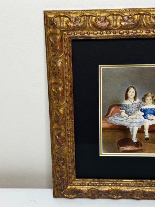 PAINTING LOUISA COOKES THREE DAUGHTERS C1833CIRCLE OF WILLIAM EGLEY 17981870 ENGLISH SCHOOL - ADDITIONAL PHOTO 9