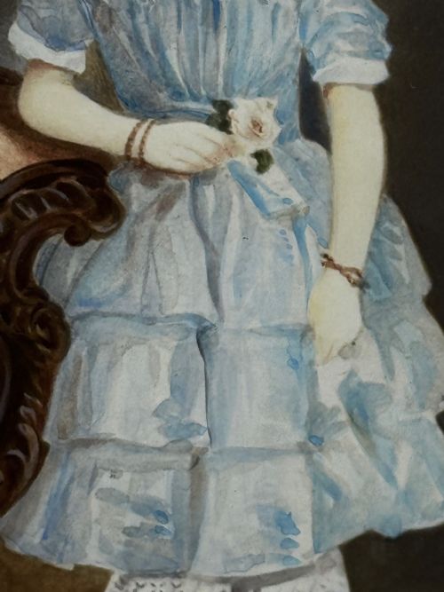 PAINTING LOUISA COOKES THREE DAUGHTERS C1833CIRCLE OF WILLIAM EGLEY 17981870 ENGLISH SCHOOL - ADDITIONAL PHOTO 24