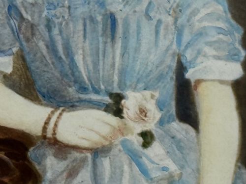 PAINTING LOUISA COOKES THREE DAUGHTERS C1833CIRCLE OF WILLIAM EGLEY 17981870 ENGLISH SCHOOL - ADDITIONAL PHOTO 25