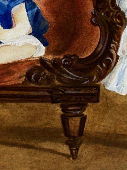 PAINTING LOUISA COOKES THREE DAUGHTERS C1833CIRCLE OF WILLIAM EGLEY 17981870 ENGLISH SCHOOL - ADDITIONAL PHOTO 28