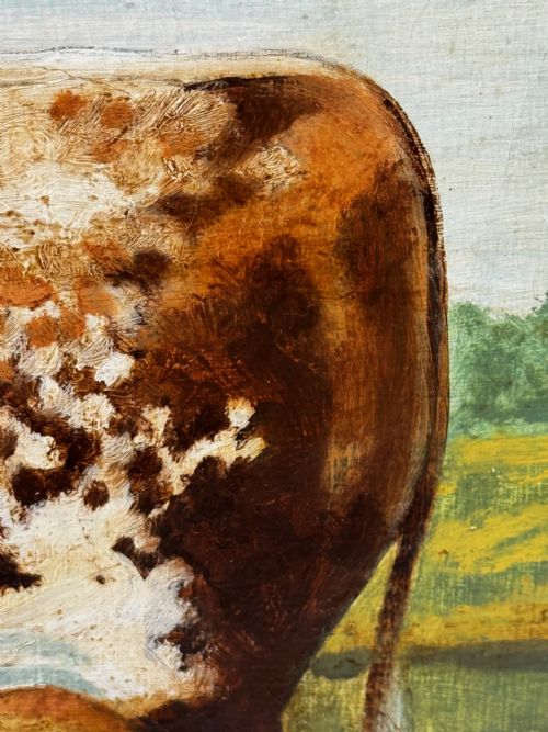 19TH CENTURY OIL PAINTING PRIZED SHORTHORN BULL - ADDITIONAL PHOTO 25