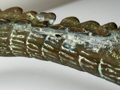 BRONZE CROCODILE FOUNTAIN HEAD GARDEN SPOUT SCULPTURE - ADDITIONAL PHOTO 22
