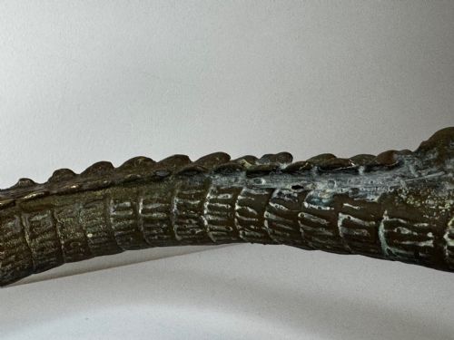 BRONZE CROCODILE FOUNTAIN HEAD GARDEN SPOUT SCULPTURE - ADDITIONAL PHOTO 25