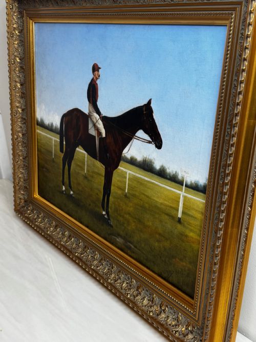 VICTORIAN RACING OIL PORTRAIT MASTER WALTER GOVERNORS CUP COLOMBO RACES C1894 OWNER HORACE DEANEDRUMMOND - ADDITIONAL PHOTO 8