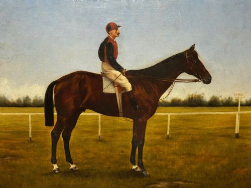 VICTORIAN RACING OIL PORTRAIT MASTER WALTER GOVERNORS CUP COLOMBO RACES C1894 OWNER HORACE DEANEDRUMMOND - ADDITIONAL PHOTO 12