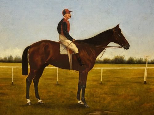 VICTORIAN RACING OIL PORTRAIT MASTER WALTER GOVERNORS CUP COLOMBO RACES C1894 OWNER HORACE DEANEDRUMMOND - ADDITIONAL PHOTO 13