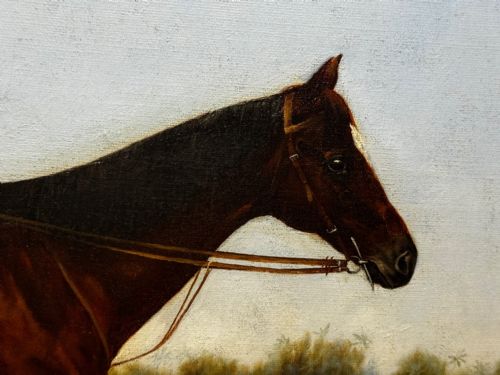 VICTORIAN RACING OIL PORTRAIT MASTER WALTER GOVERNORS CUP COLOMBO RACES C1894 OWNER HORACE DEANEDRUMMOND - ADDITIONAL PHOTO 16
