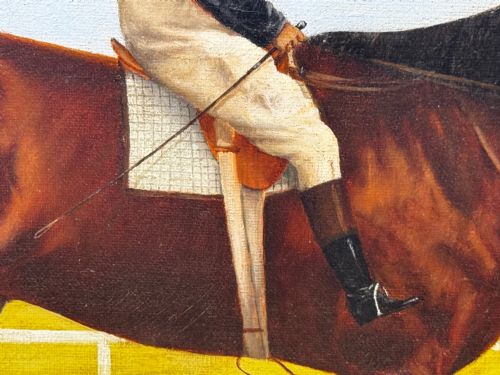 VICTORIAN RACING OIL PORTRAIT MASTER WALTER GOVERNORS CUP COLOMBO RACES C1894 OWNER HORACE DEANEDRUMMOND - ADDITIONAL PHOTO 23