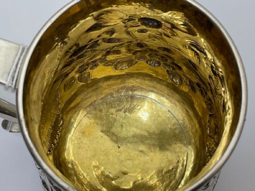 RARE 18TH CENTURY GEORGIAN STERLING SILVER TANKARD NEWCASTLE 1774 - ADDITIONAL PHOTO 11