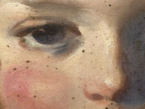 ANTIQUE SCOTTISH OIL PORTRAIT OF A GIRL READING SIGNED DAVID ALISON RSA - ADDITIONAL PHOTO 7