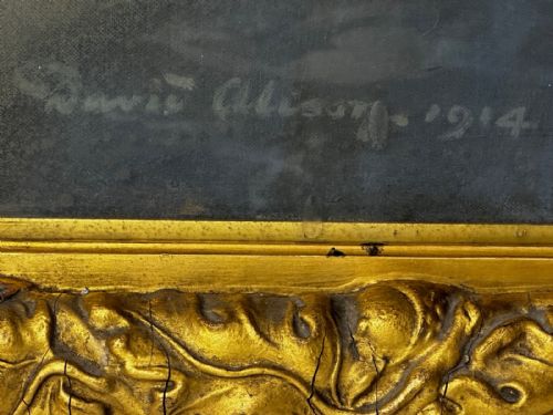 ANTIQUE SCOTTISH OIL PORTRAIT OF A GIRL READING SIGNED DAVID ALISON RSA - ADDITIONAL PHOTO 16