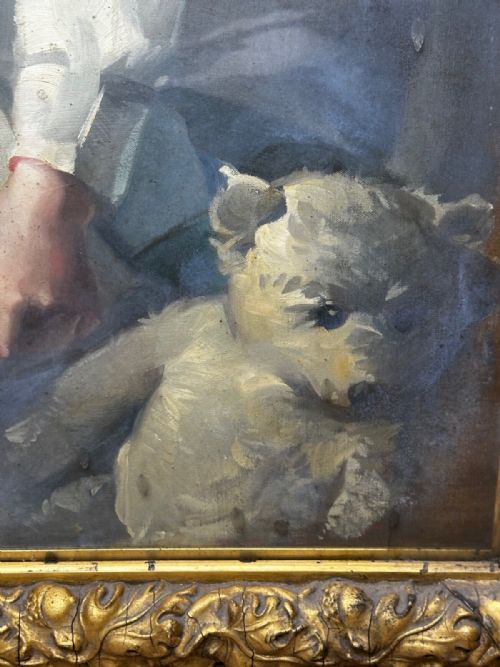 ANTIQUE SCOTTISH OIL PORTRAIT OF A GIRL READING SIGNED DAVID ALISON RSA - ADDITIONAL PHOTO 21