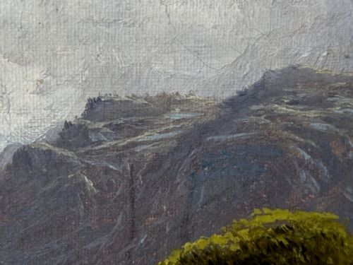 ANTIQUE VICTORIAN OIL PAINTING RIVER CONWY NORTH WALES THOMAS SPINKS C1890 - ADDITIONAL PHOTO 7