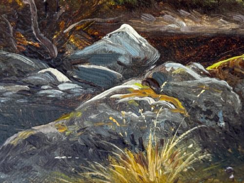 ANTIQUE VICTORIAN OIL PAINTING RIVER CONWY NORTH WALES THOMAS SPINKS C1890 - ADDITIONAL PHOTO 14