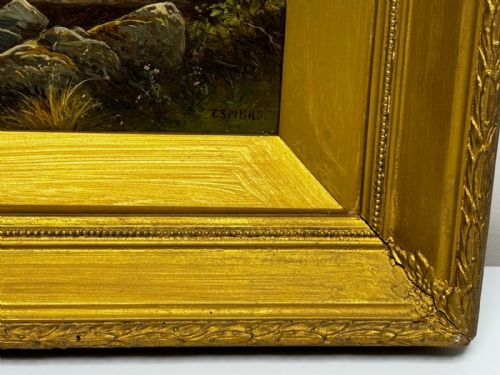 ANTIQUE VICTORIAN OIL PAINTING RIVER CONWY NORTH WALES THOMAS SPINKS C1890 - ADDITIONAL PHOTO 16