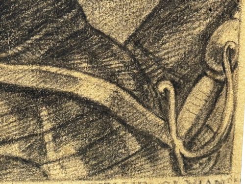 ANTIQUE OLD MASTER DRAWING JOHN VIII COUNT OF NASSAU AFTER VAN DYCK - ADDITIONAL PHOTO 14