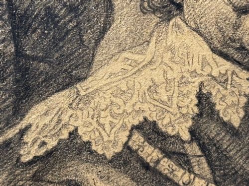 ANTIQUE OLD MASTER DRAWING JOHN VIII COUNT OF NASSAU AFTER VAN DYCK - ADDITIONAL PHOTO 20