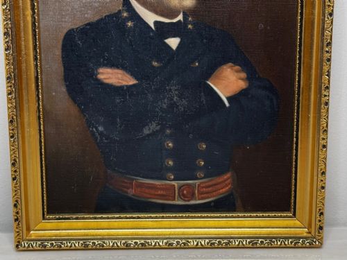 OIL PAINTING OF GENERAL ROBERT E LEE IN CONFEDERATE UNIFORM - ADDITIONAL PHOTO 1