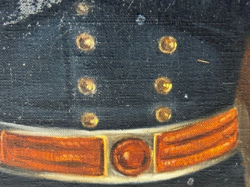 OIL PAINTING OF GENERAL ROBERT E LEE IN CONFEDERATE UNIFORM - ADDITIONAL PHOTO 8