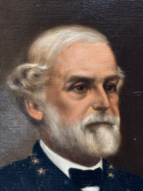 OIL PAINTING OF GENERAL ROBERT E LEE IN CONFEDERATE UNIFORM - ADDITIONAL PHOTO 12