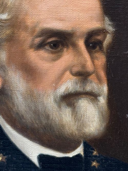 OIL PAINTING OF GENERAL ROBERT E LEE IN CONFEDERATE UNIFORM - ADDITIONAL PHOTO 13