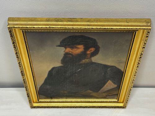 THOMAS STONEWALL JACKSON CONFEDERATE GENERAL CIVIL WAR GENERAL OIL PORTRAIT - ADDITIONAL PHOTO 3