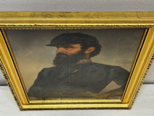 THOMAS STONEWALL JACKSON CONFEDERATE GENERAL CIVIL WAR GENERAL OIL PORTRAIT - ADDITIONAL PHOTO 5